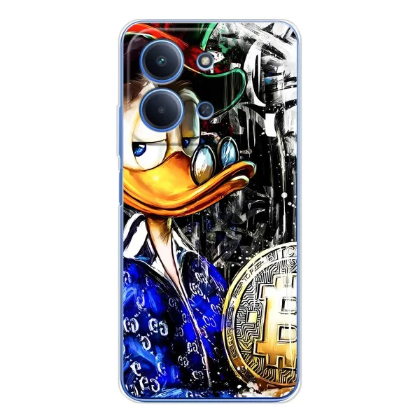 Чехол с принтом «Биткойн Скрудж» для Xiaomi Redmi 15C