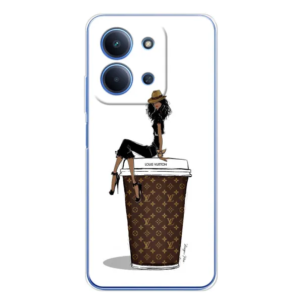Чехол с принтом «кофе LOUIS VUITTON» для Xiaomi Redmi 15C