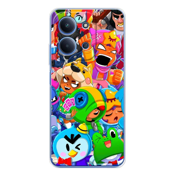 Чехол с принтом «Герои Бравл Старс» для Xiaomi Redmi 15C