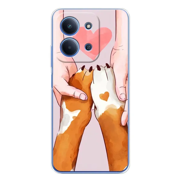 Чехол с принтом «Любовь к собакам» для Xiaomi Redmi 15C
