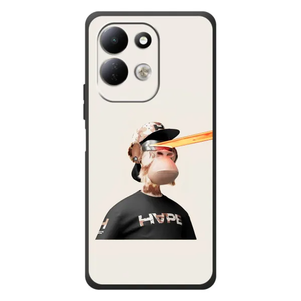 Чехол с принтом «обезьяна NFT в очках» для Xiaomi Redmi 17