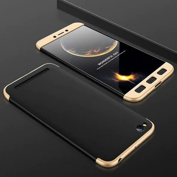 Чехол LikGus360 Black and Color для Xiaomi Redmi 5A (пластиковая накладка) — Золотой — фото 4