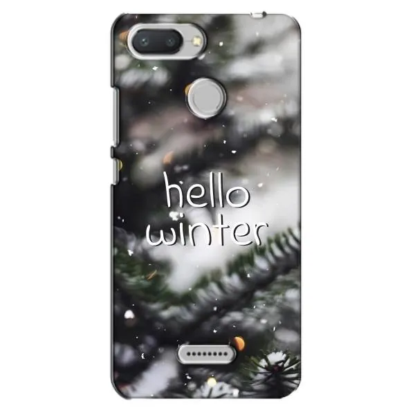 Чехол с принтом «Hello winter» для Xiaomi Redmi 6 Чехол с принтом «Hello winter» для Xiaomi Redmi 6