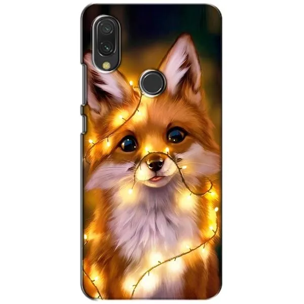 Чохол з принтом «Лисичка в гірляндах» для Xiaomi Redmi 7