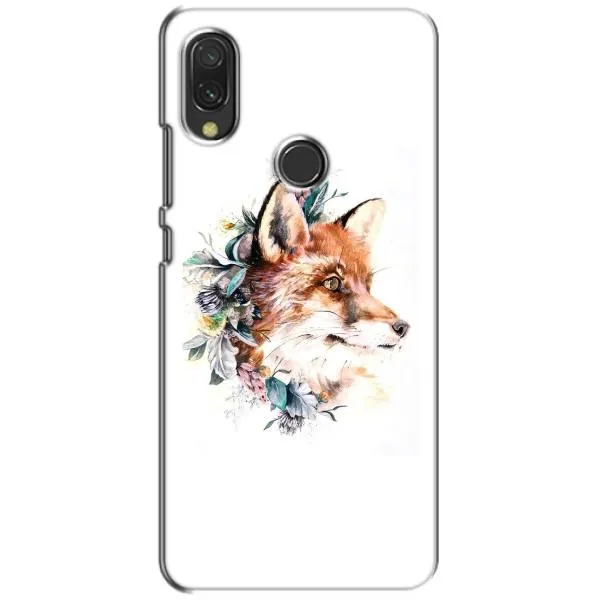 Чохол з принтом «Лиса в квітах» для Xiaomi Redmi 7