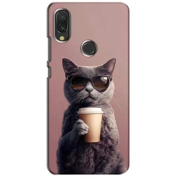 Чехол с принтом «Кот с кофе» для Xiaomi Redmi 7