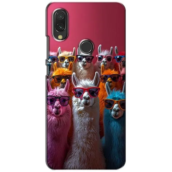 Чехол с принтом «Ламы в очках» для Xiaomi Redmi 7