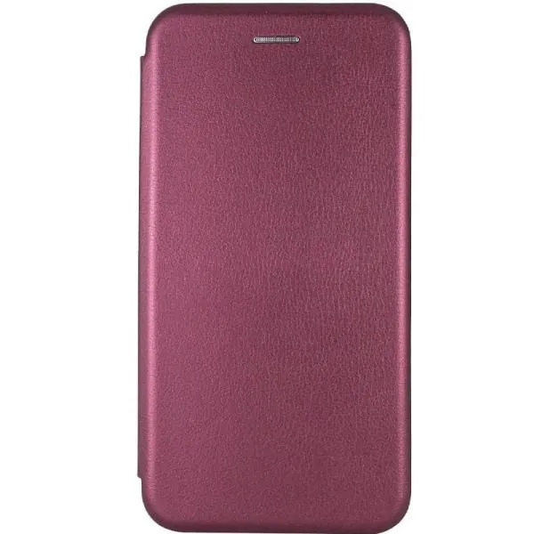 Кожаный чехол-книжка Classy для Xiaomi Redmi 7A — Бордовый — фото 1