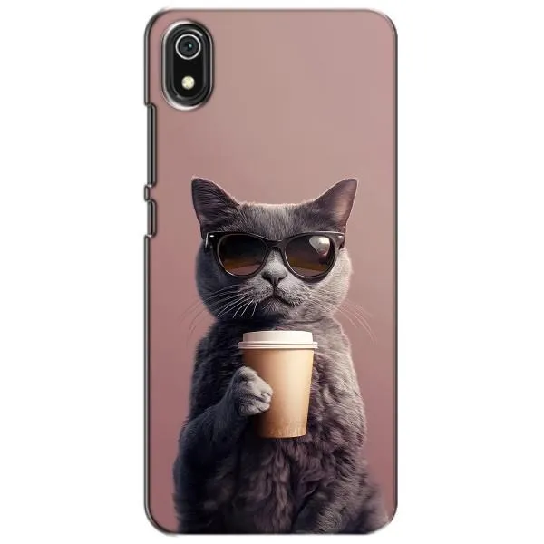 Чехол с принтом «Кот с кофе» для Xiaomi Redmi 7A Чехол с принтом «Кот с кофе» для Xiaomi Redmi 7A