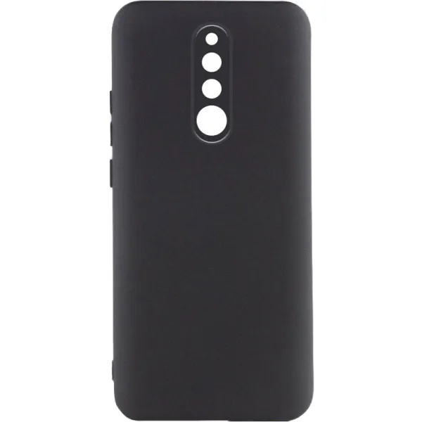 Чехол TPU GETMAN Liquid Silk Full Camera для Xiaomi Redmi 8 — Черный — фото 1