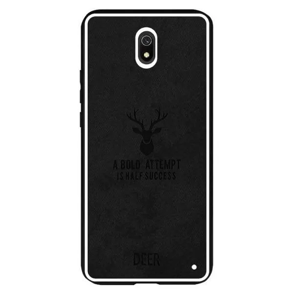 Чехол Deer TPU+Textile для Xiaomi Redmi 8A — Черный — фото 2 Чехол Deer TPU+Textile для Xiaomi Redmi 8A — Черный — фото 2