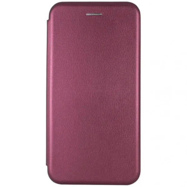 Шкіряний чохол-книжка Classy для Xiaomi Redmi 8a — Бордовий — фото 1