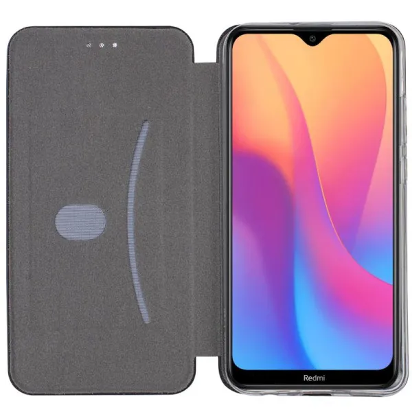 Шкіряний чохол-книжка Classy для Xiaomi Redmi 8a — Бордовий — фото 3