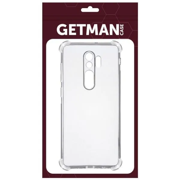 TPU чехол GETMAN Ease logo усиленные углы Full Camera для Xiaomi Redmi 9 — Прозрачный — фото 5