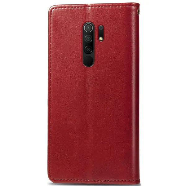 Кожаный чехол-книжка GETMAN Gallant (PU) для Xiaomi Redmi 9 — Красный — фото 2