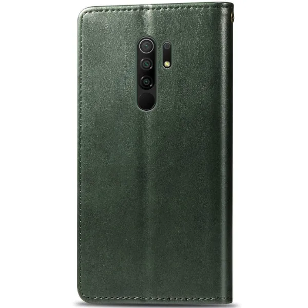 Шкіряний чохол-книжка GETMAN Gallant (PU) для Xiaomi Redmi 9 — Зелений — фото 4 Шкіряний чохол-книжка GETMAN Gallant (PU) для Xiaomi Redmi 9 — Зелений — фото 4