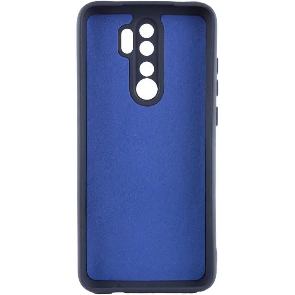 Чехол TPU GETMAN Liquid Silk Full Camera для Xiaomi Redmi 9 — Синий — фото 2