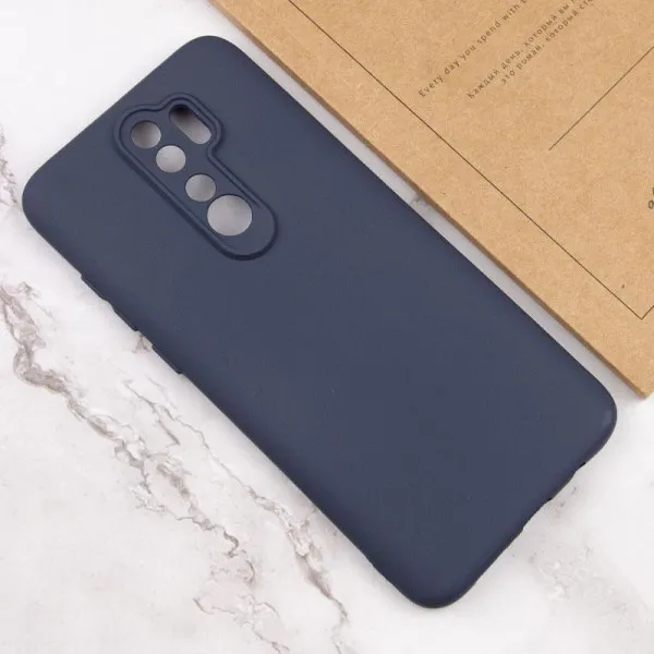 Чехол TPU GETMAN Liquid Silk Full Camera для Xiaomi Redmi 9 — Синий — фото 4
