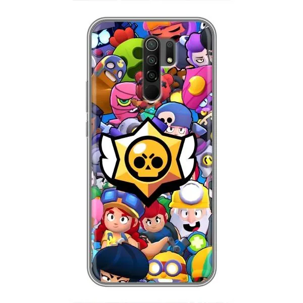 Чехол с принтом «Лого Brawl Stars» для Xiaomi Redmi 9
