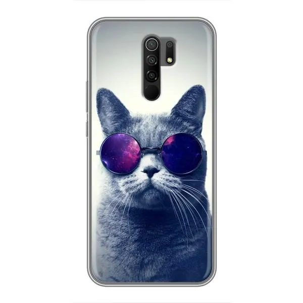 Чехол с принтом «Стильный кот» для Xiaomi Redmi 9 Чехол с принтом «Стильный кот» для Xiaomi Redmi 9
