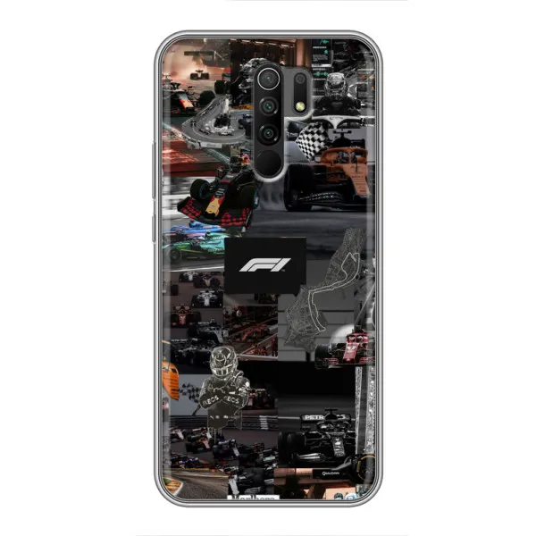 Чехол с принтом «Гоночный коллаж Ф1» для Xiaomi Redmi 9