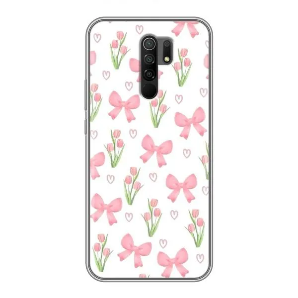 Чехол с принтом «Банты и цветы» для Xiaomi Redmi 9 Чехол с принтом «Банты и цветы» для Xiaomi Redmi 9