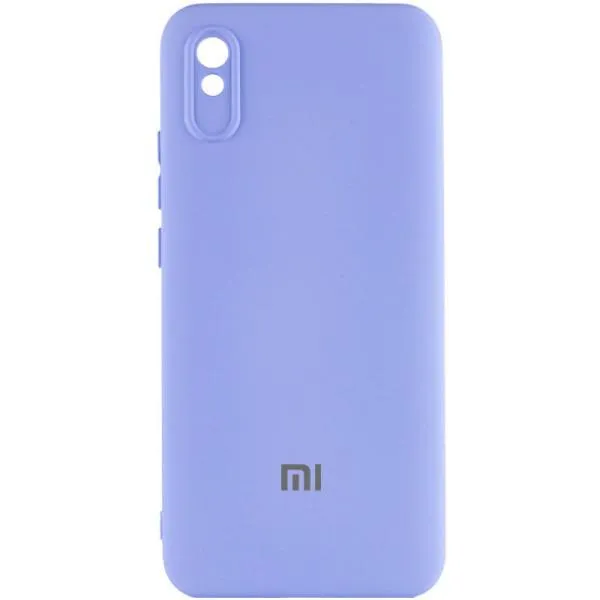 Чехол Silicone Cover Lakshmi Full Camera (AAA) with Logo для Xiaomi Redmi 9A — Сиреневый — фото 2