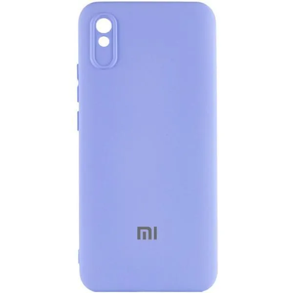 Чехол Silicone Cover Lakshmi Full Camera (AAA) with Logo для Xiaomi Redmi 9A — Сиреневый — фото 1