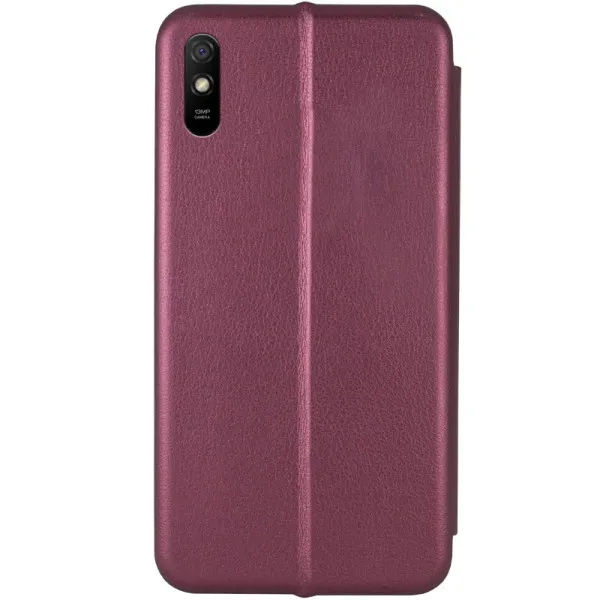 Шкіряний чохол-книжка Classy для Xiaomi Redmi 9A — Бордовий — фото 2 Шкіряний чохол-книжка Classy для Xiaomi Redmi 9A — Бордовий — фото 2
