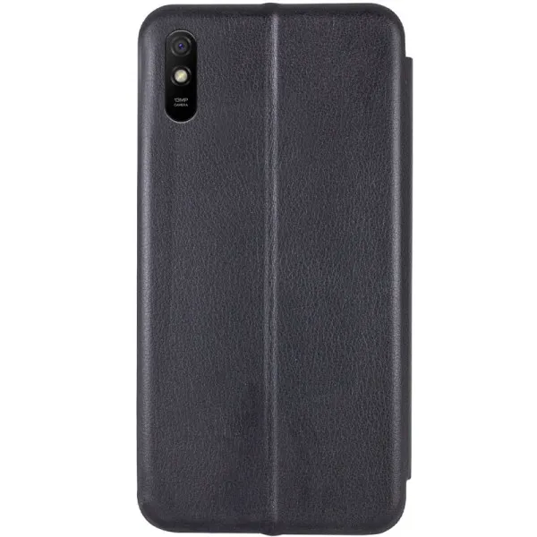 Шкіряний чохол-книжка Classy для Xiaomi Redmi 9A — Чорний — фото 2