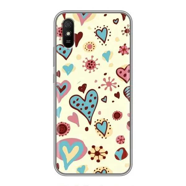 Чехол с принтом «Сердечки» для Xiaomi Redmi 9A