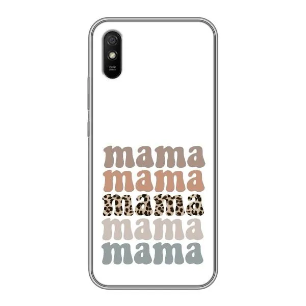 Чехол с принтом «Текстовый коллаж мама» для Xiaomi Redmi 9A