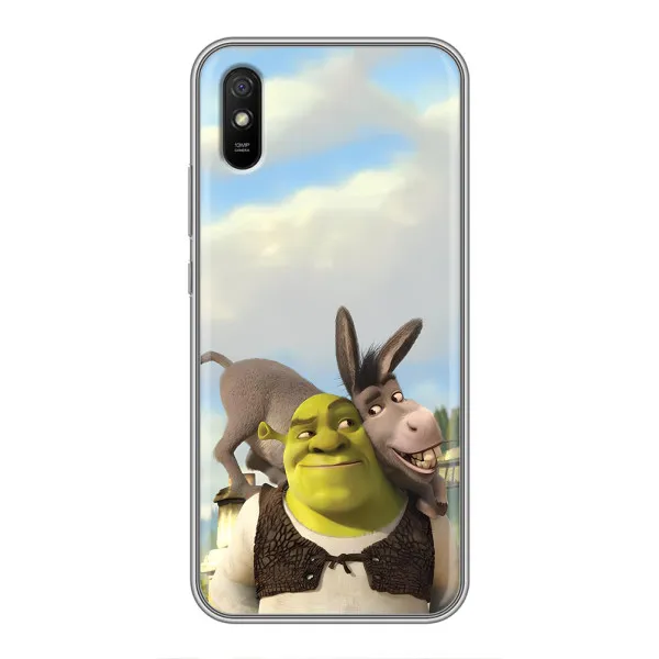 Чехол с принтом «Шрек и Осел» для Xiaomi Redmi 9A