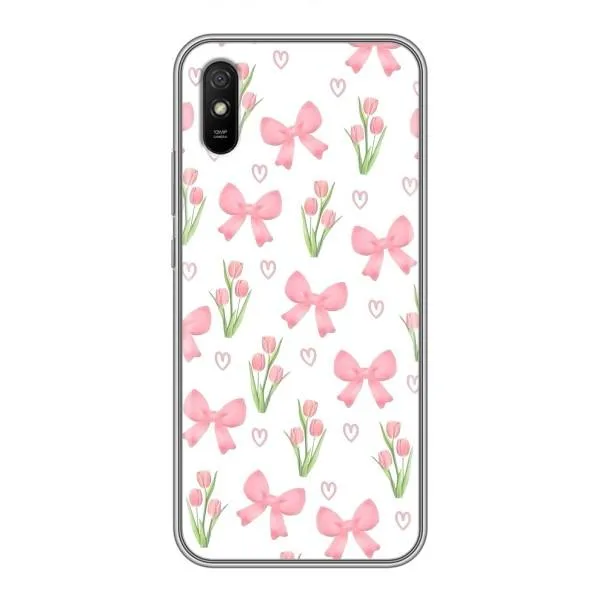 Чехол с принтом «Банты и цветы» для Xiaomi Redmi 9A Чехол с принтом «Банты и цветы» для Xiaomi Redmi 9A