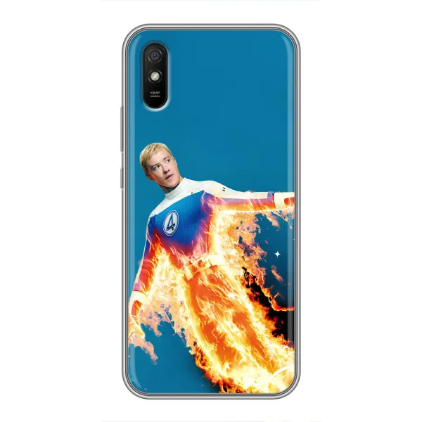 Чехол с принтом «Человек-факел в огне» для Xiaomi Redmi 9A