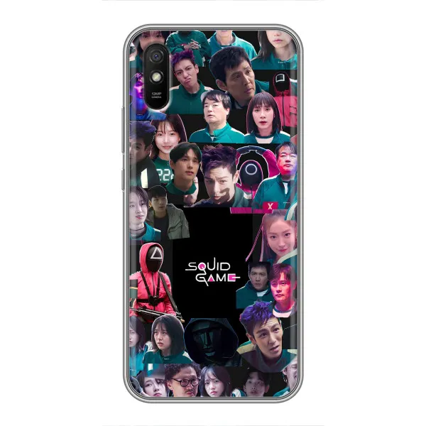 Чехол с принтом «Коллаж Игра кальмара» для Xiaomi Redmi 9A