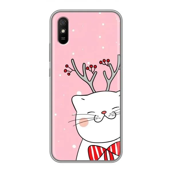 Чехол с принтом «Зимний кот» для Xiaomi Redmi 9A Чехол с принтом «Зимний кот» для Xiaomi Redmi 9A