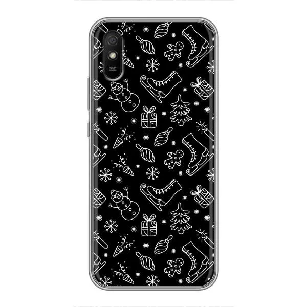 Чехол с принтом «Новогодний фон» для Xiaomi Redmi 9A Чехол с принтом «Новогодний фон» для Xiaomi Redmi 9A