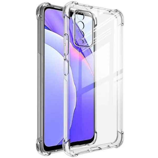 TPU чохол GETMAN Ease logo посилені кути Full Camera для Xiaomi Redmi Note 9 4G/9 Power/Poco M3/9T — Прозорий — фото 1