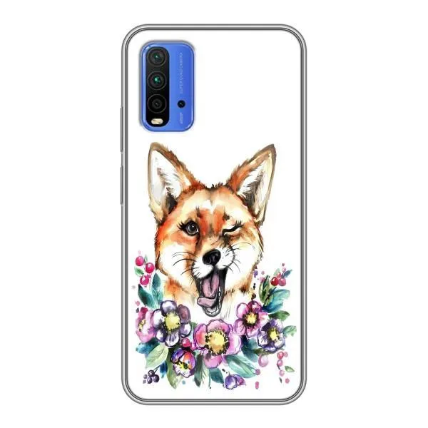 Чехол с принтом «Веселая лисичка» для Xiaomi Redmi 9T
