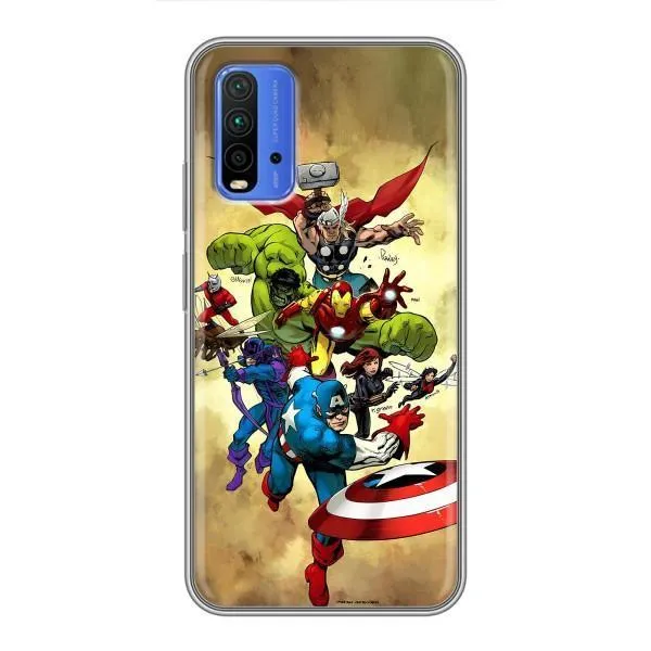 Чехол с принтом «Герои Марвел» для Xiaomi Redmi 9T