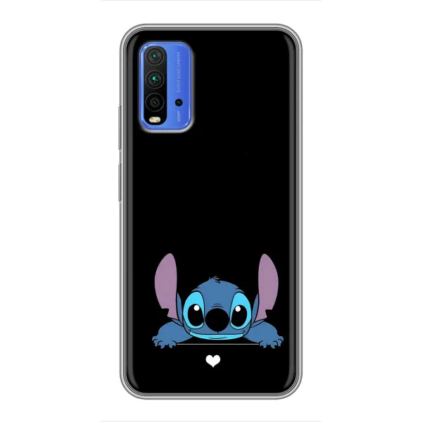 Чехол с принтом «Стич на черном» для Xiaomi Redmi 9T