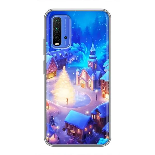 Чехол с принтом «Рождественский город» для Xiaomi Redmi 9T