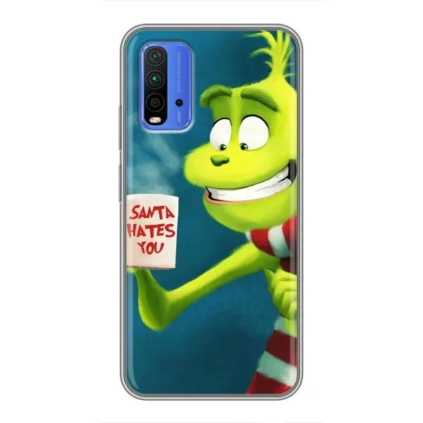 Чехол с принтом «Зеленый Гринч» для Xiaomi Redmi 9T