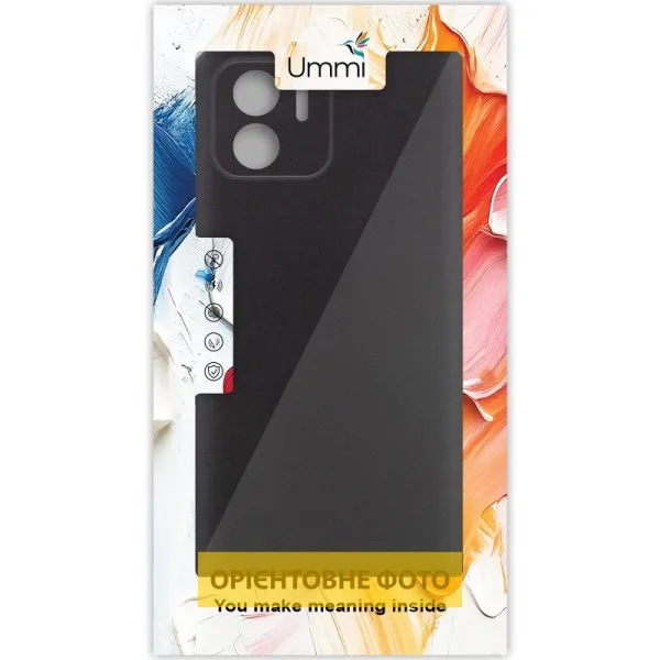 Чохол Silicone Cover Ummi Lakshmi Full Camera (AA) для Xiaomi Redmi A1+ / A2+ — Чорний — фото 2