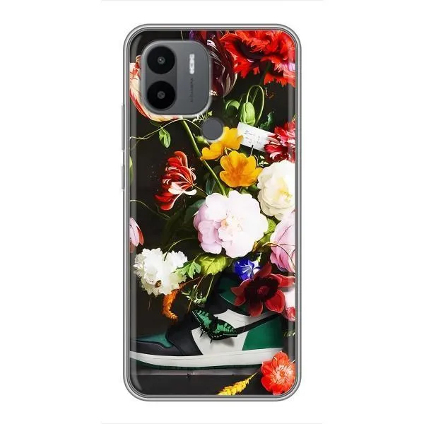 Чехол с принтом «Nike цветы» для Xiaomi Redmi A1 Plus