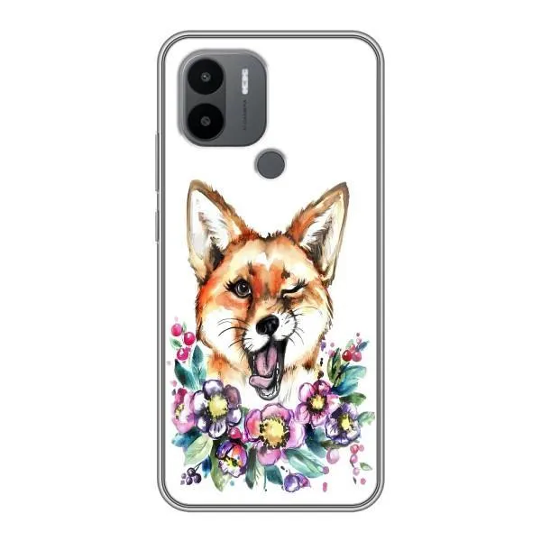 Чехол с принтом «Веселая лисичка» для Xiaomi Redmi A1 Plus