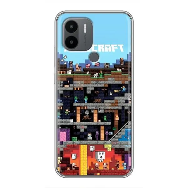 Чохол з принтом «фон Minecraft» для Xiaomi Redmi A1 Plus Чохол з принтом «фон Minecraft» для Xiaomi Redmi A1 Plus