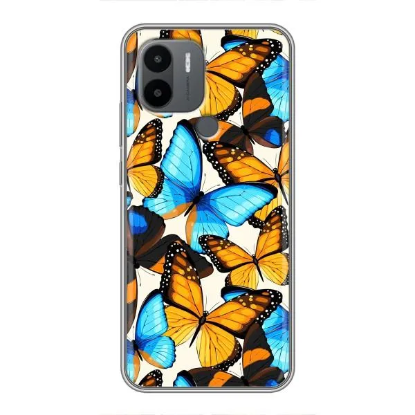 Чехол с принтом «Яркие бабочки» для Xiaomi Redmi A1 Plus