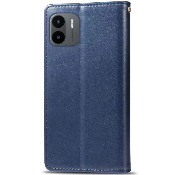 Шкіряний чохол-книжка GETMAN Gallant (PU) для Xiaomi Redmi A1 / A2 — Синій — фото 4 Шкіряний чохол-книжка GETMAN Gallant (PU) для Xiaomi Redmi A1 / A2 — Синій — фото 4